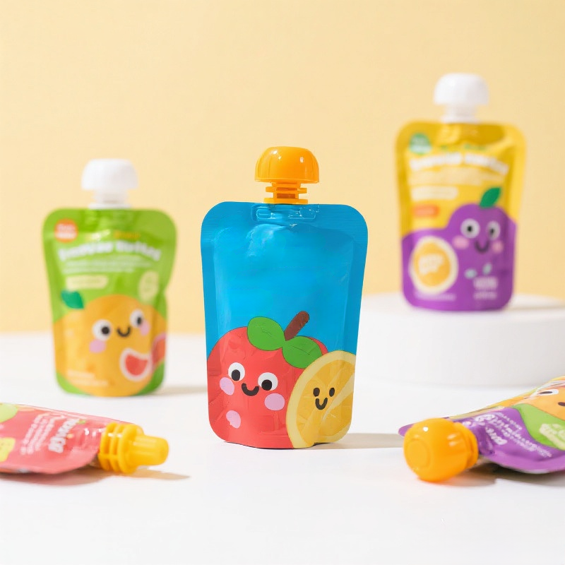 Customized Food Grade Spout Pouch with Shaped Spout for Fruit Juice Drink - image 5