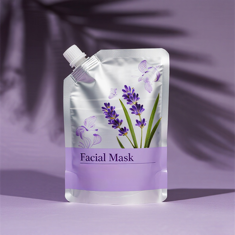 Customized Own Design Logo Stand up Pouch with Spout for Skin Care Facial Mask - image 6