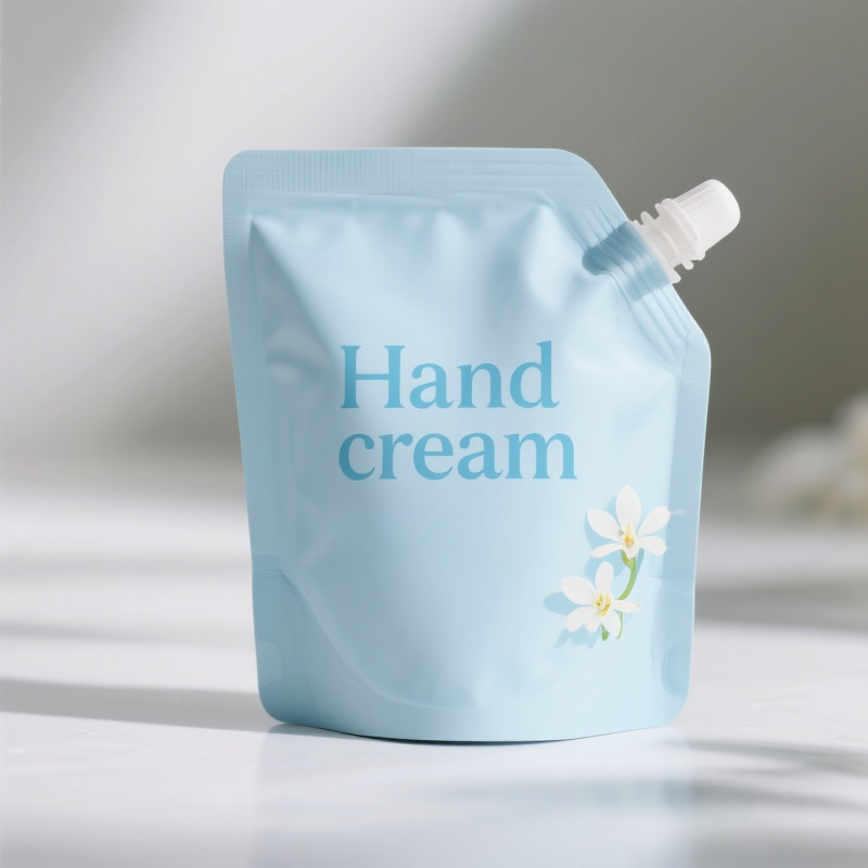 Custom Printing Plastic Liquid Packaging Refill Squeeze Spout Pouch for Hand Cream