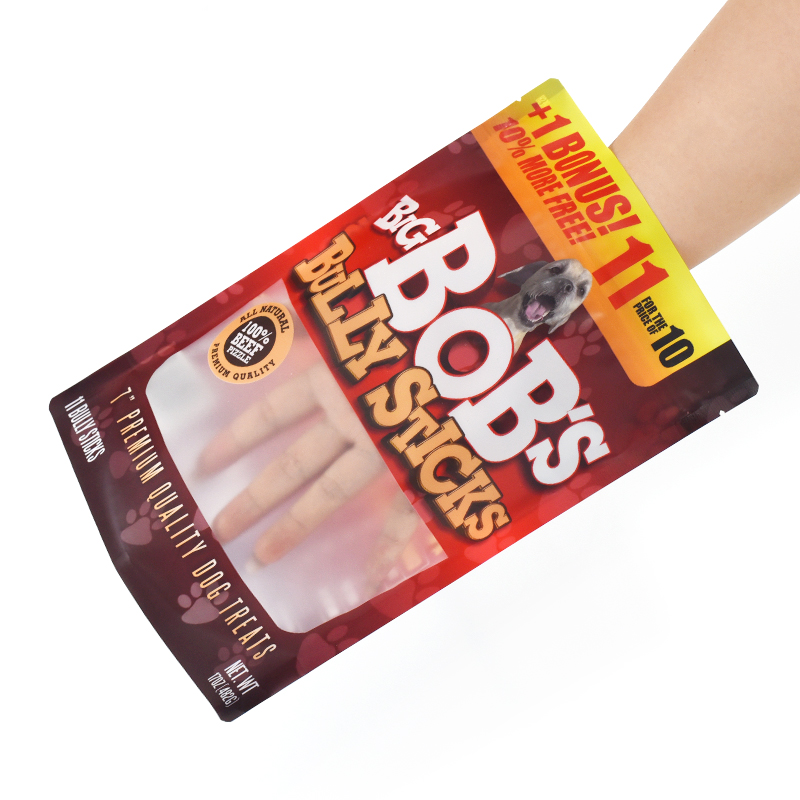 Customized Food Rank Matte Stand up Pouch with Zipper Closure for Pet Treats - image 5