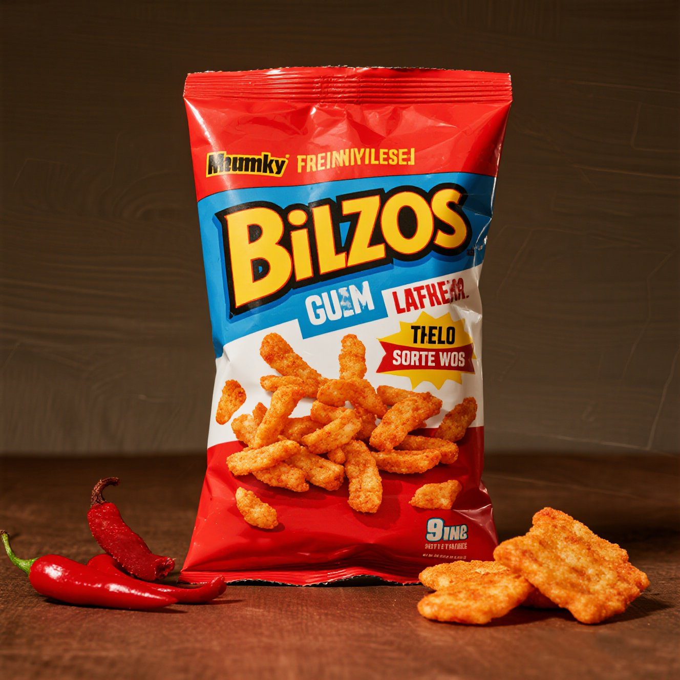 Customized Red Glossy Aluminized Back Side Seal Bag for Potato Chips