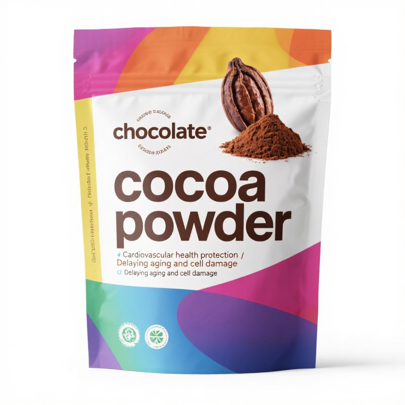 Customized Leakproof Airtight Stand up Ziplock Pouch for Cocoa Powder Matcha Powder