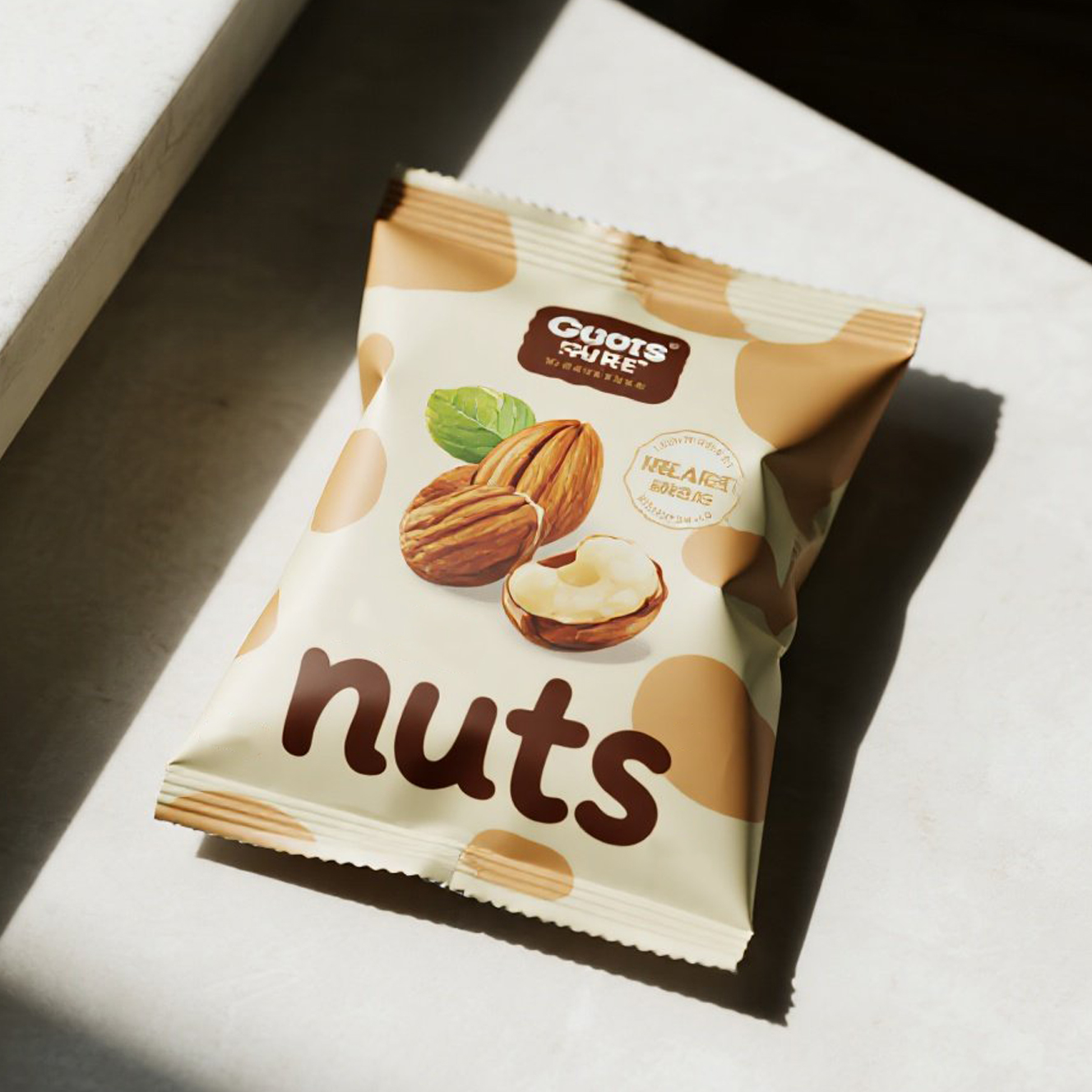 Custom Printed Vibrant Disposable Back Sealed Bag Pillow Pouch for Mixed Nuts - image 5