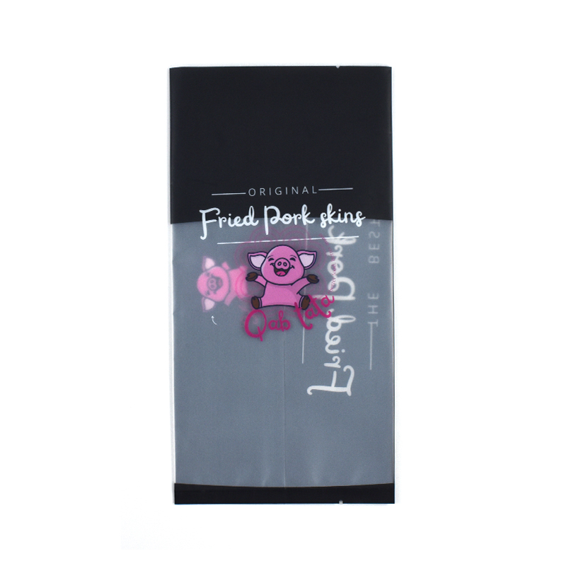 Customized Matte Finish Back Side Seal Pouch with Frosted Window