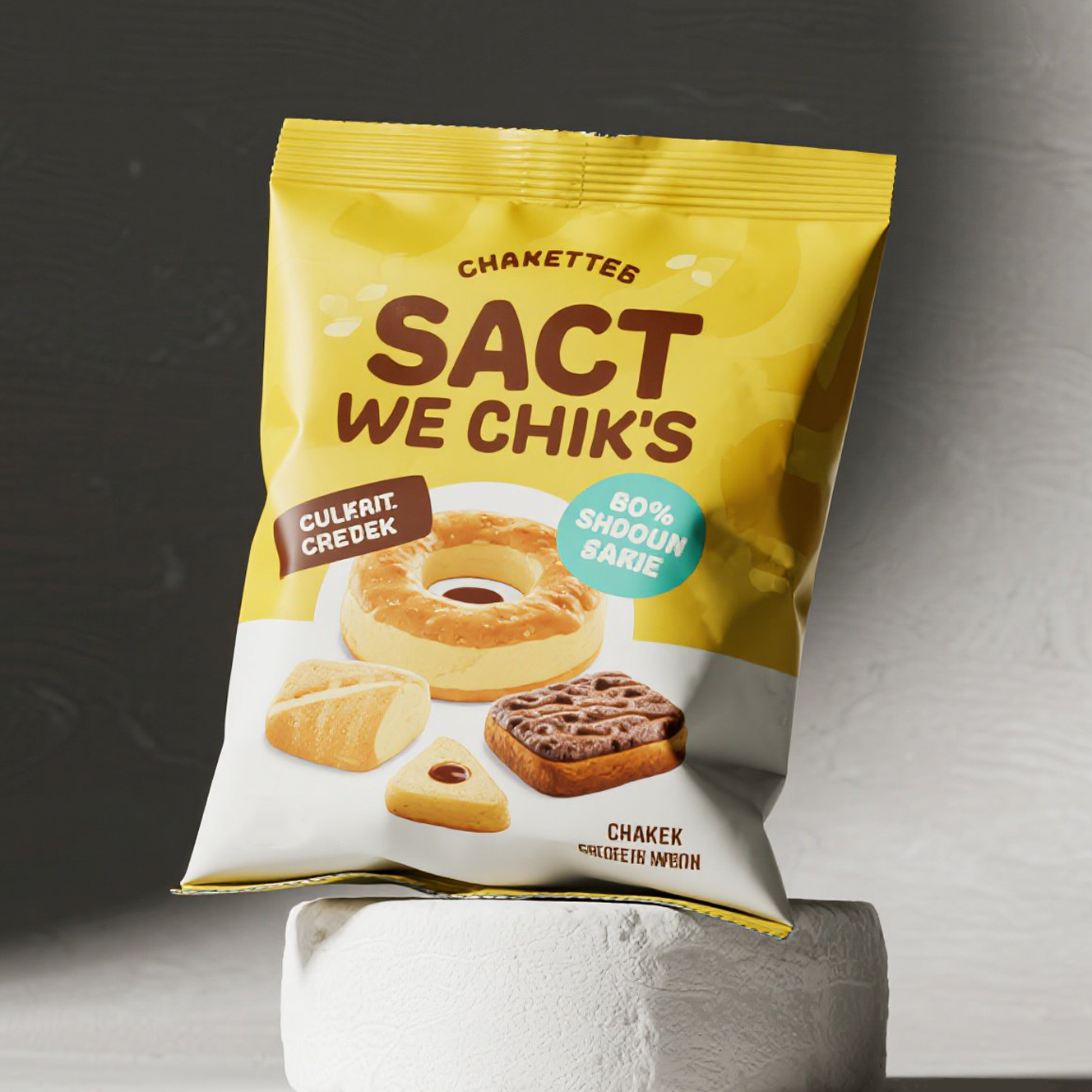 Customized Smell Odor Proof Back Side Seal Pillow Pouch for Puffed Food Mylar Bag - image 6