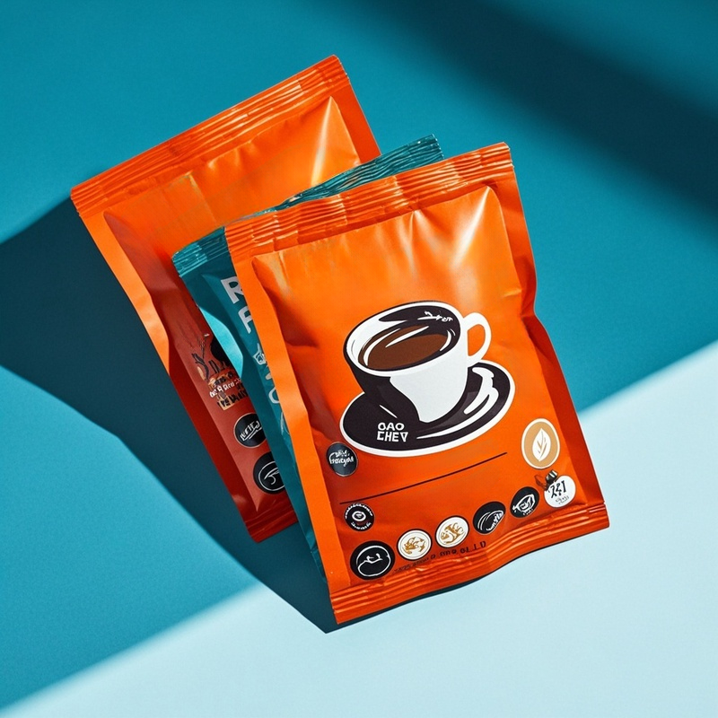 Customized Gravure Printing Heat Seal Three Side Sealing Bag for Instant Coffee - image 5