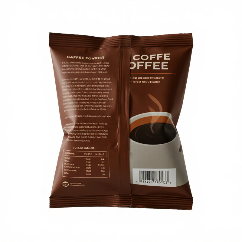 Customized Brown Matte Finish Disposable Back Sealed Bag for Instant Coffee Powder - image 4