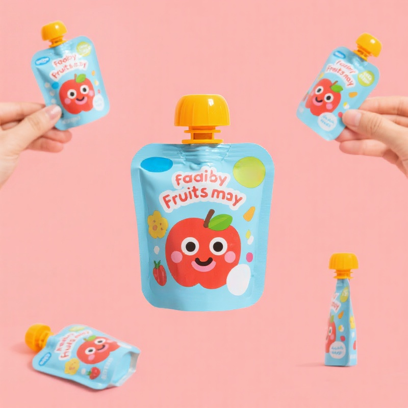 Customized Food Grade Spout Pouch with Shaped Spout for Fruit Juice Drink - image 7