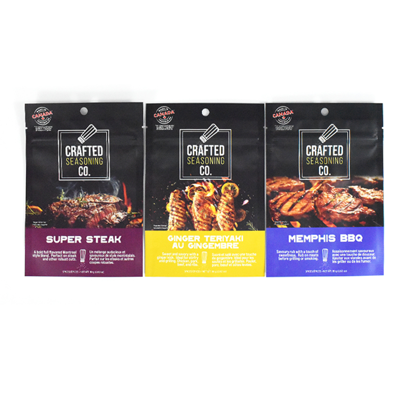 Customzied Series Heat Seal Matte Finish Three Side Sealing Bag for Seasoning Condiment - image 3