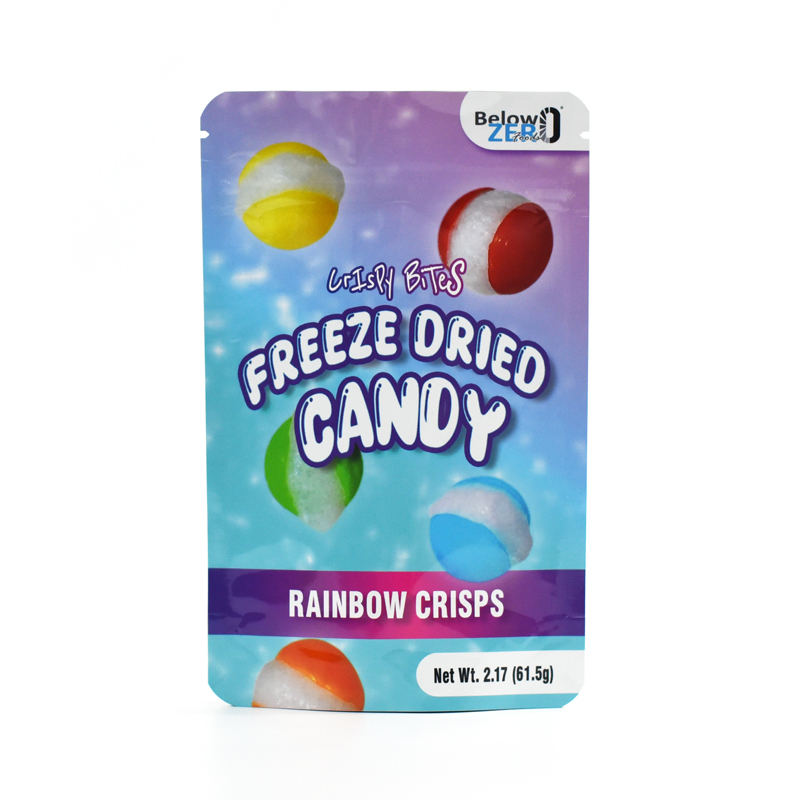 Customized Glossy Finish Small Size Stand up Pouch for Freeze Dried Candy 