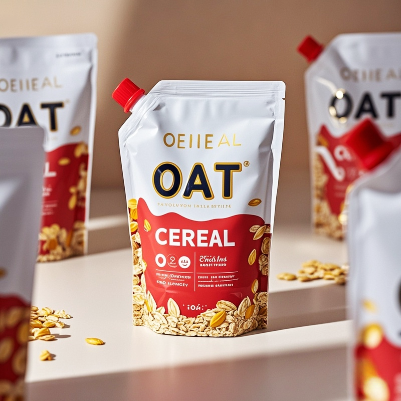 Customized Refill Package Spout Pouch with Nozzle for Oat Cerela Food Pouch Bag - image 2