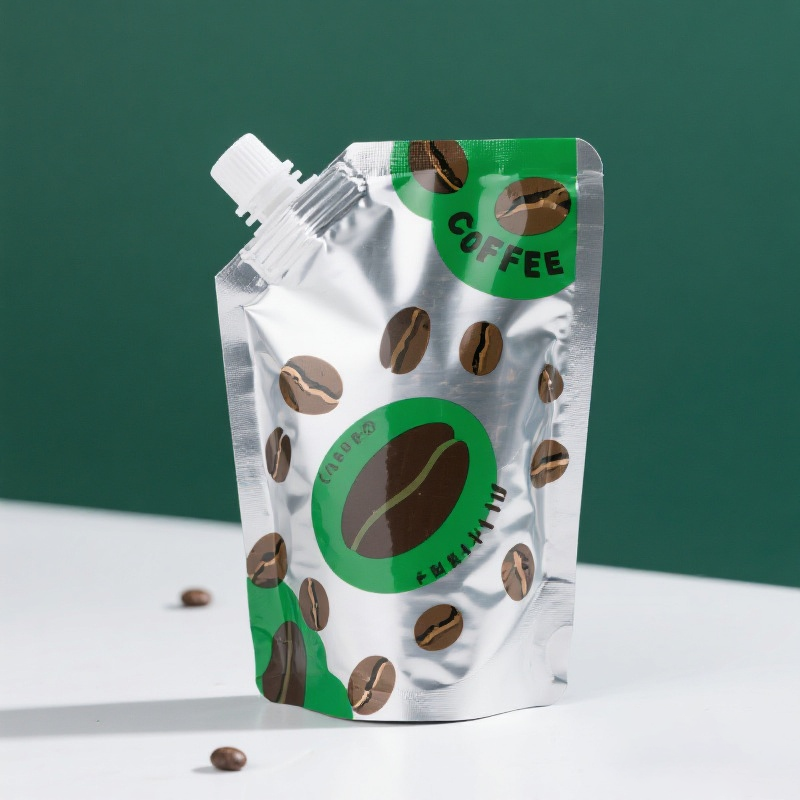 Customized Metallic Spout Pouch with Stand up Bottom for Beverage Drink Coffee  - image 2