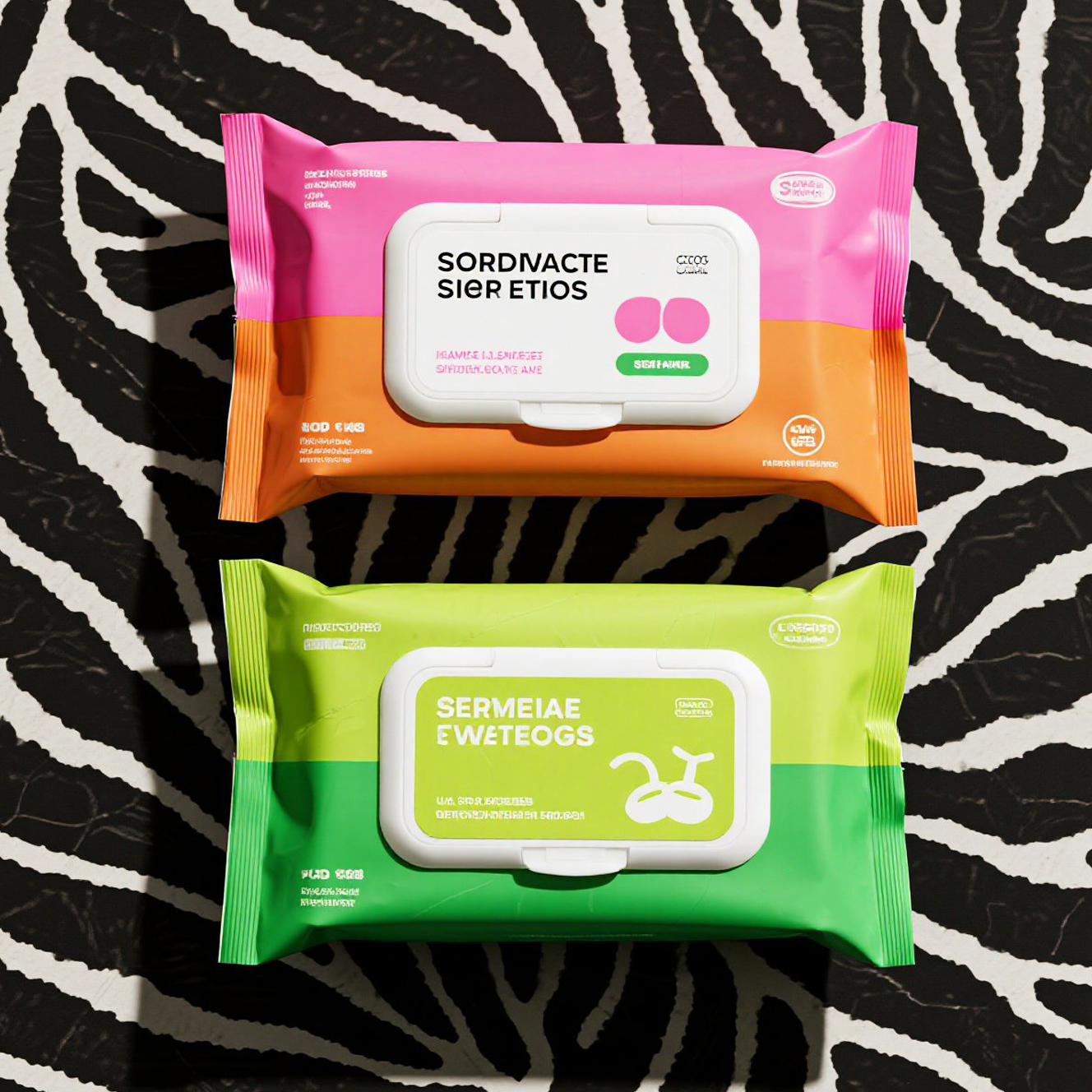 Customized Color Design Side Gusset Bag with Reusable Lid for Wet Wipes Tissue - image 2