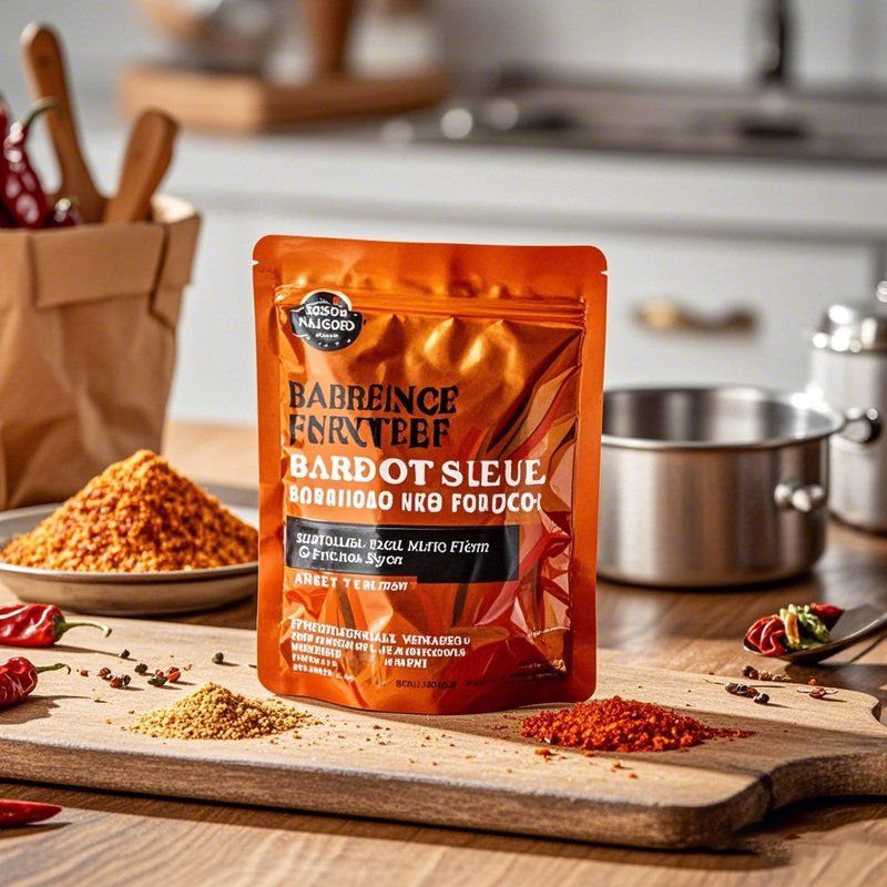Custom Printed Multi-layer Composite Stand up Pouch with Resealable Zipper for Seasoning - image 2