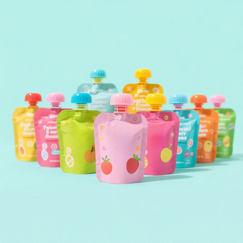 Customized Totally Personalized Baby Food Spouted Pouch for Organic Fruit Puree - image 4