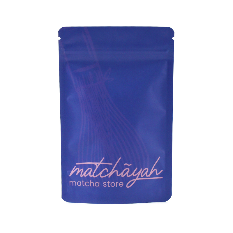 Customized Matcha Powder Stand up Pouch with Resealable Zipper