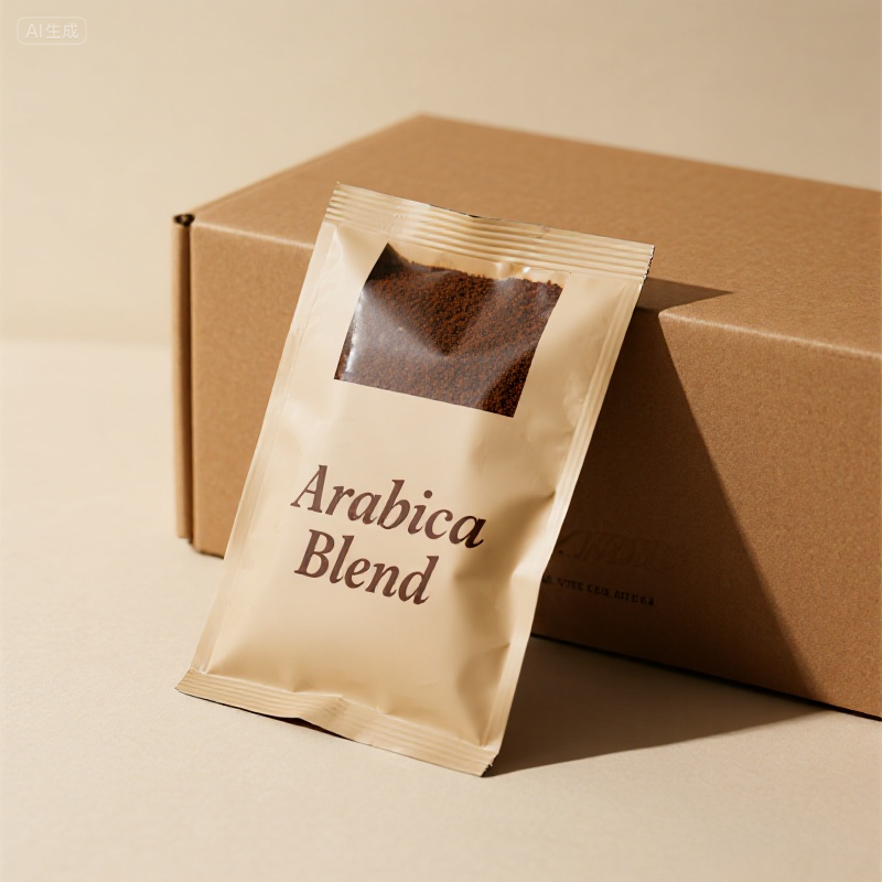 Customized Eco-friendly Kraft Paper Flat Pouch with Reusable Zipper for Coffee - image 2