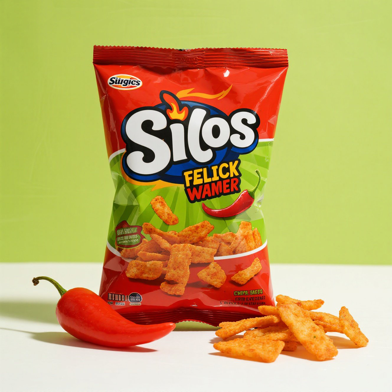 Customized Red Glossy Aluminized Back Side Seal Bag for Potato Chips - image 2