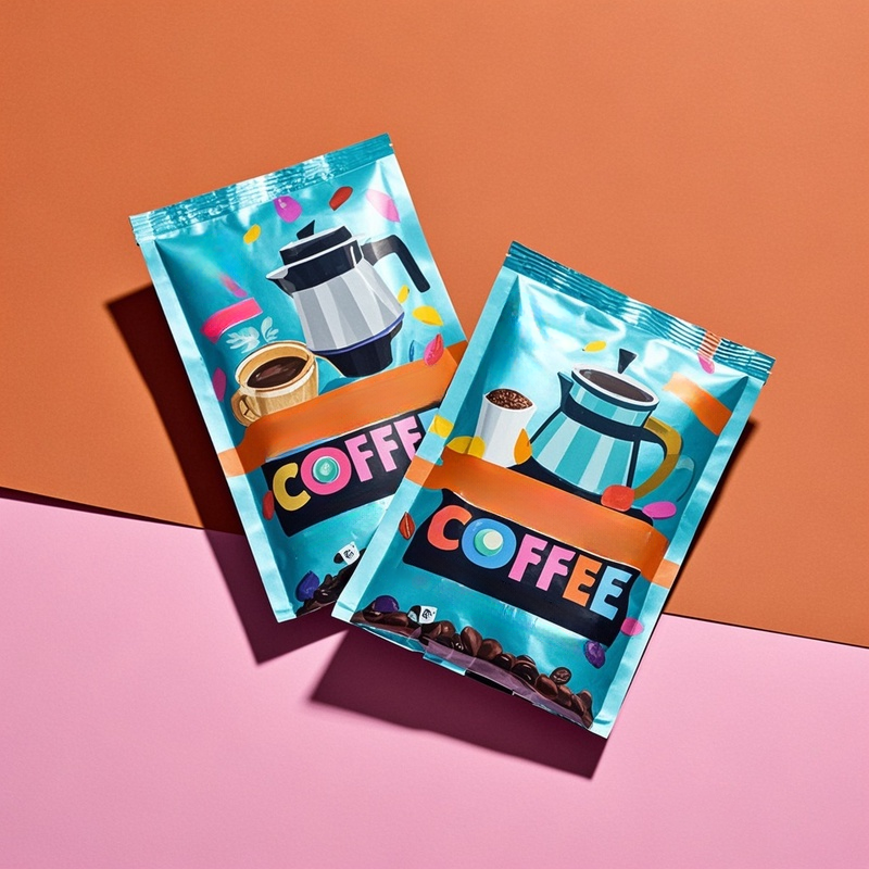 Customized Gravure Printing Heat Seal Three Side Sealing Bag for Instant Coffee - image 6