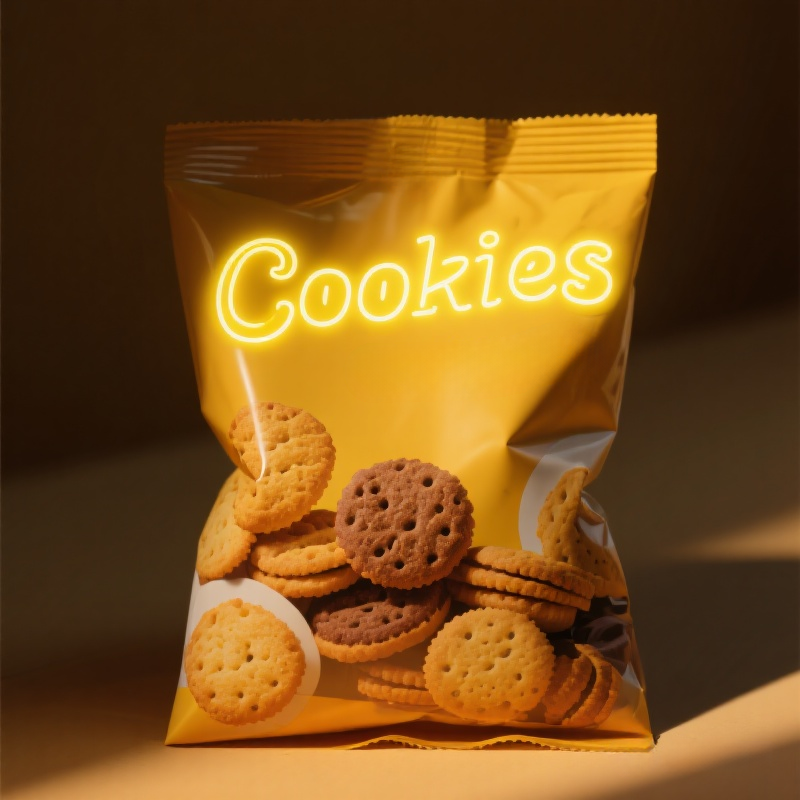 Customzied Semi-Transparent Food Grade Back Sealed Bag with Branded Logo for Cookie - image 6