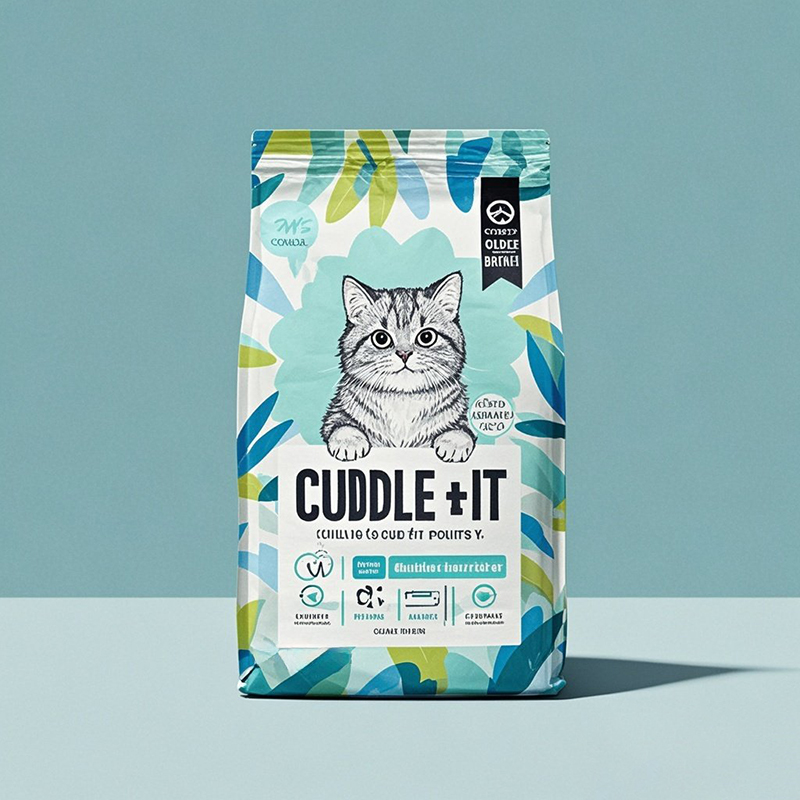 Customized Laminated Foil Mylar Food Packing Bags Flat Bottom Pouch for Pet Treats - image 6