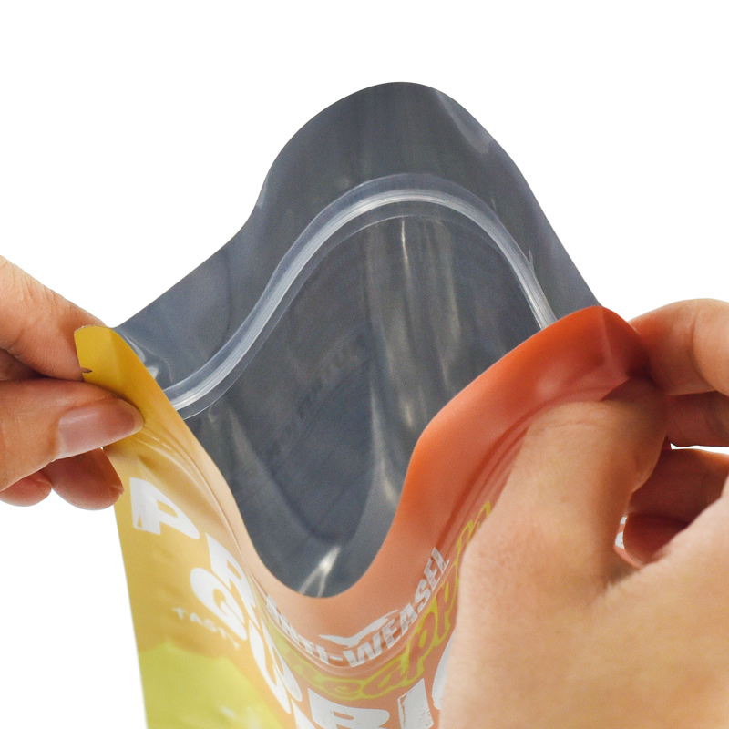 Customized Zipper Top Stand up Pouch for Pineapple Gummies Candy - image 6