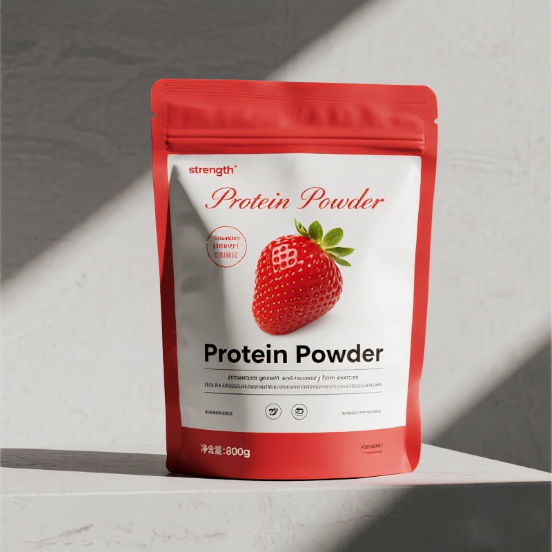Customized 800G Matte Finish High Quality Stand up Pouch for Protein Powder Mylar Bag - image 2