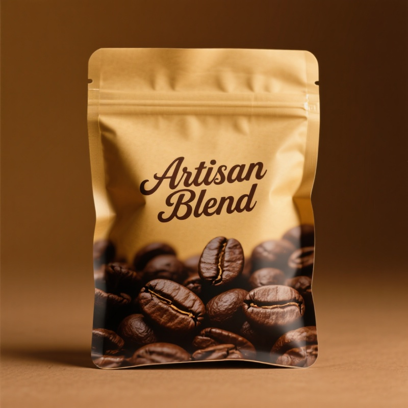 Custom Design Convenient Portable Small Size Three Side Seal Flat Pouch for Coffee - image 2