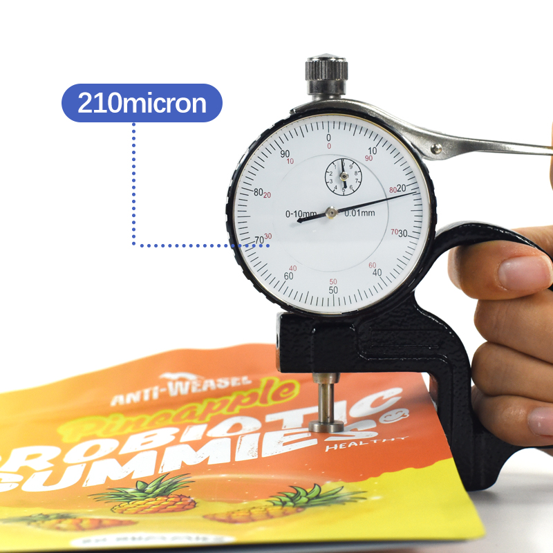 Customized Zipper Top Stand up Pouch for Pineapple Gummies Candy - image 5