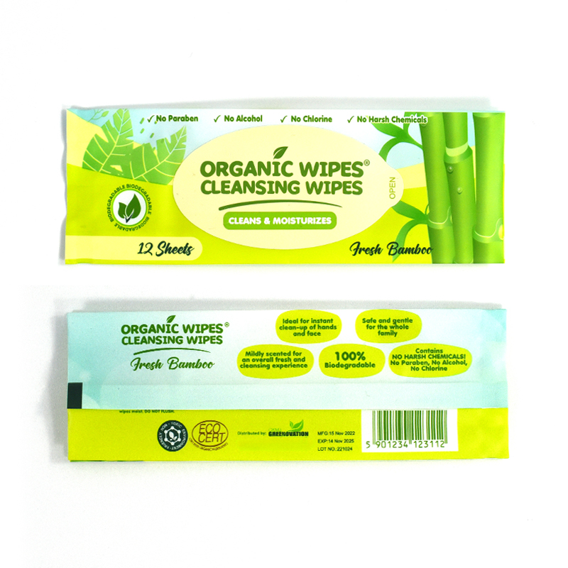 Customized Heat Seal Waterproof Side Gusset Bag for Cleansing Wipes - image 3