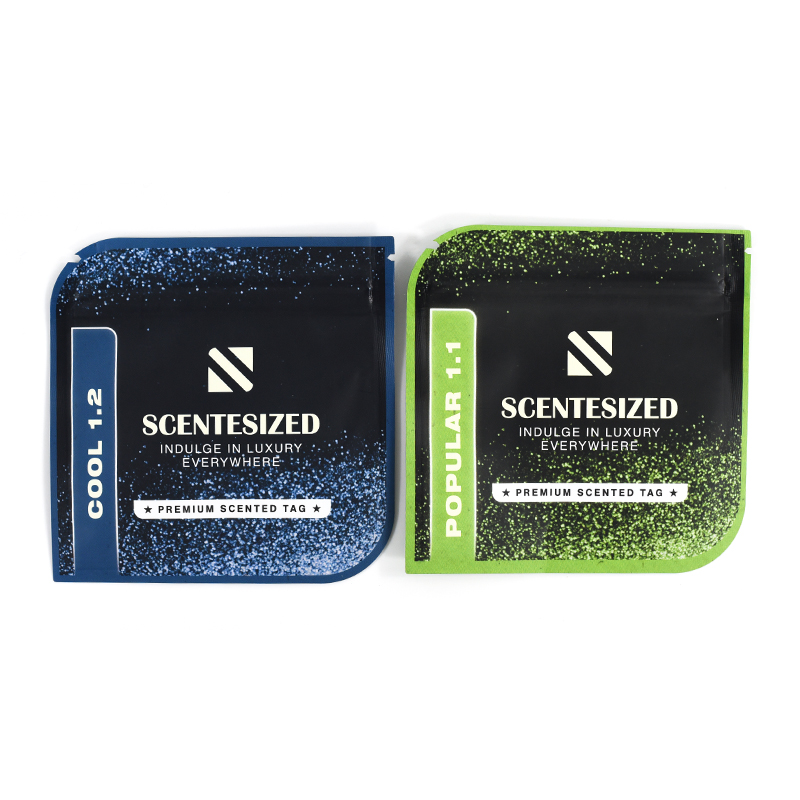 Customized Shpaed Heat Seal Die Cut Shape Bag for Premium Scented Tag - image 6