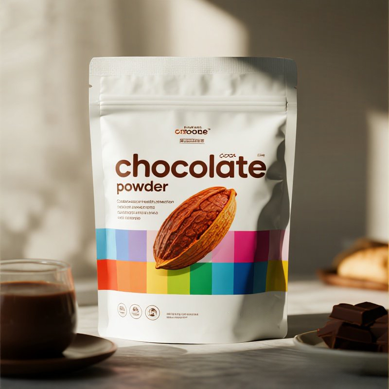 Customized Leakproof Airtight Stand up Ziplock Pouch for Cocoa Powder Matcha Powder - image 2
